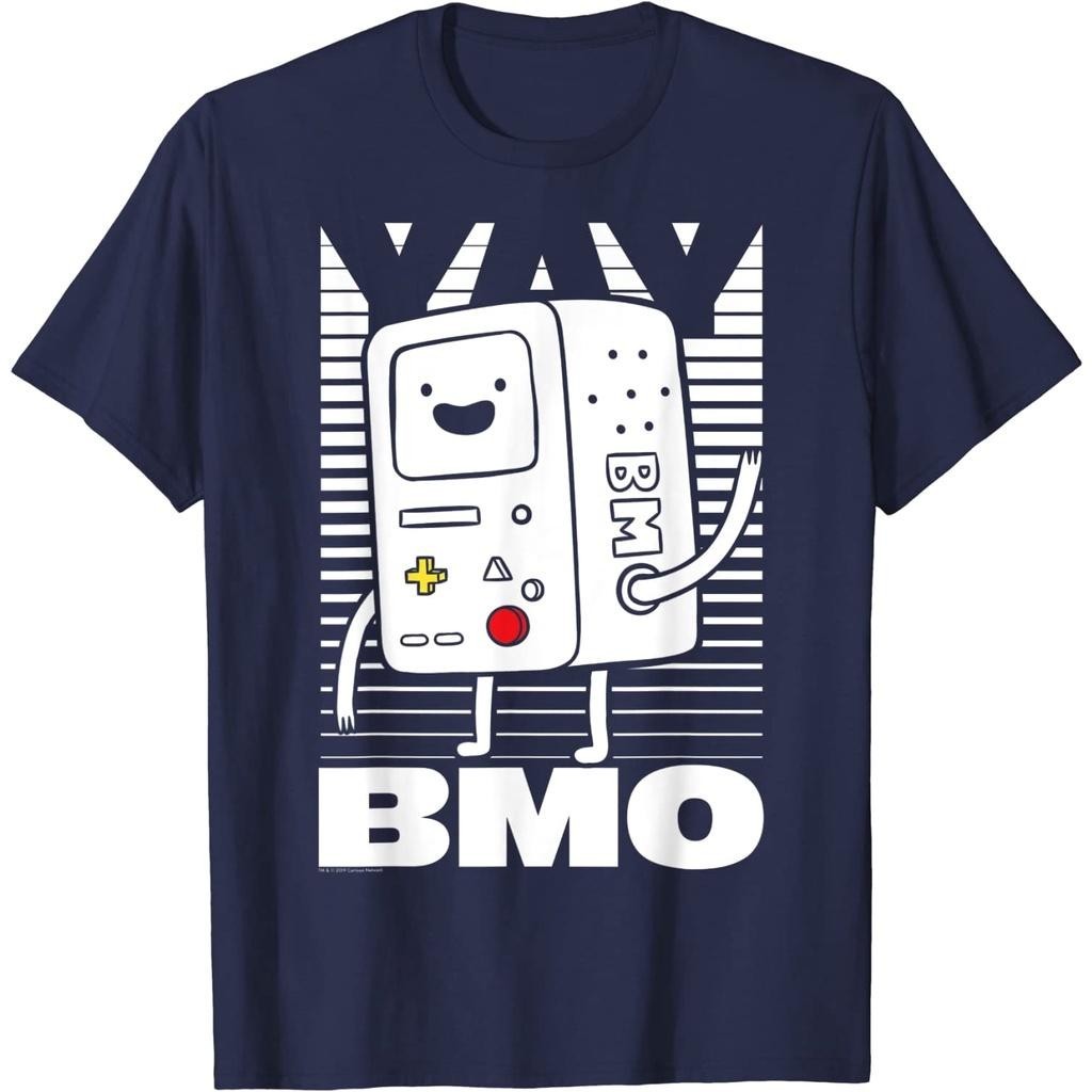 2024 เสื้อยืดผ้าฝ้ายพรีเมี่ยม เสื้อยืด พิมพ์ลายเส้น Cn Adventure Time BMO