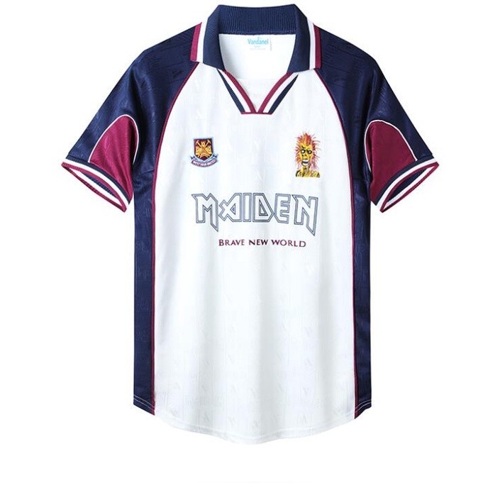 เสื้อกีฬาแขนสั้น ลายทีมชาติฟุตบอล Iron Maiden HOME Away 1999 2001 ไซซ์ S-XXL