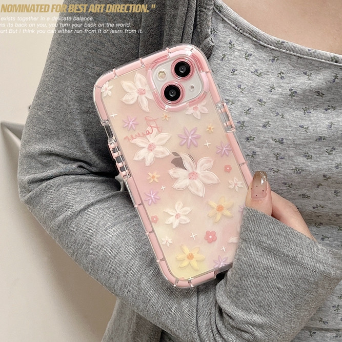 เคสโทรศัพท์มือถือแบบนิ่ม ใส ลายดอกทิวลิป เรืองแสงกลางคืน ไล่โทนสี สีชมพู ม่วง แฟชั่น สําหรับ IPhone XR XS Max 11 12 13 14 15 Pro Max
