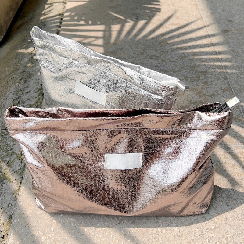 กระเป๋าคลัทช์ ประดับเลื่อม ขนาดใหญ่ จุของได้เยอะ แบบพกพา เหมาะกับการเดินทาง สําหรับใส่เครื่องสําอาง ของใช้ในห้องน้ํา - รูปที่ 4