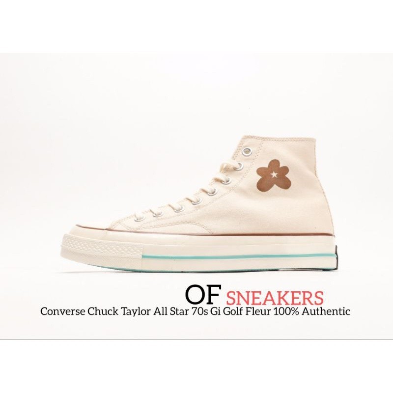 Converse Chuck Taylor All Star 70s hi gold fleur shoes ของแท้ 100%