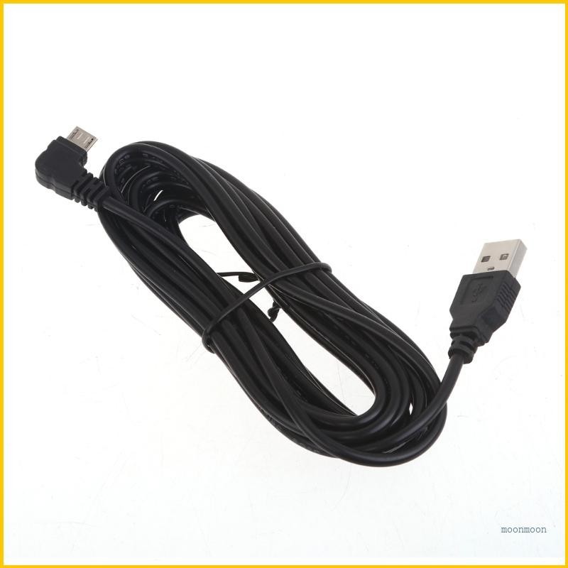 Moommy สายชาร์จ Micro USB เป็น USB 5V 3A 90 องศา สําหรับโทรศัพท์มือถือ DVR 3 5 ม.