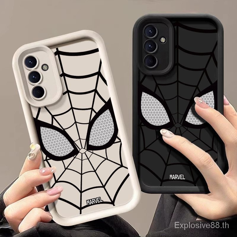 สําหรับ Samsung Galaxy A15 A25 A35 5G A05 A05S A55 A04 หนาพื ้ นผิว Spiderman เคสโทรศัพท ์ นักเรียน W21O