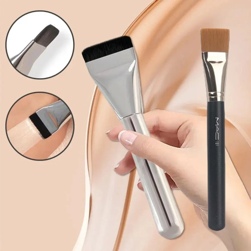 Thin Face Flat Contour Brush Cream Foundation แปรงแต ่ งหน ้ า / MAC 191 Square Foundation Brush