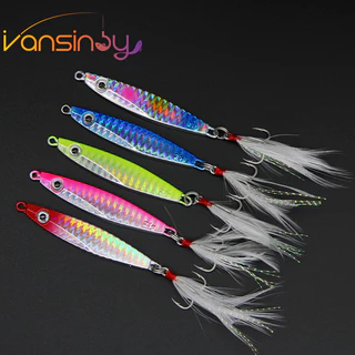 Fsihing โลหะ Jigging Hook Spinner เหยื ่ อ 7g/10g/14g/17g/21g/30gเลเซอร ์ โลหะ Jig Umpan ช ้ อนหล ่ อตกปลา Lure