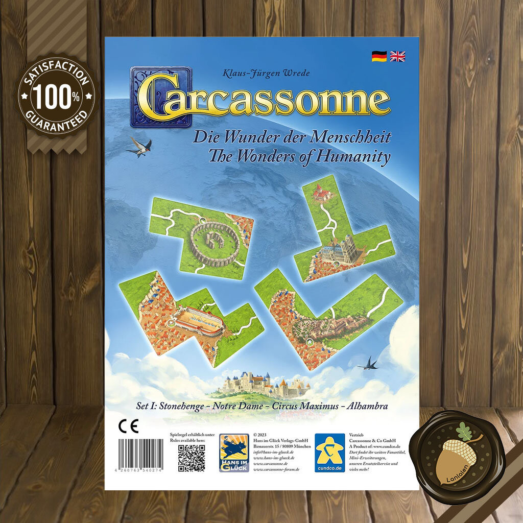 Carcassone: The Wonders of Humanity Board Game ส่วนเสริม บอร์ดเกม