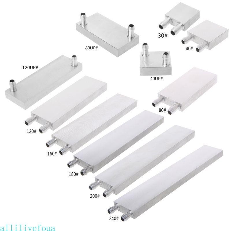 Allilivefoua ล ่ าสุด Water Cooling Block อลูมิเนียมความร ้ อนสําหรับคอมพิวเตอร ์ CPU หม ้ อน ้ ํา 40x120 มม