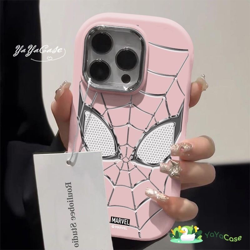 สำหรับ iPhone11 13 Case FOR เคสไอโฟน14 15 12 pro max 6 7 8 14 15 Plus X XR XS Max หน้ากากสไปเดอร์แมน ขั้นสูง TPUSoft เคส