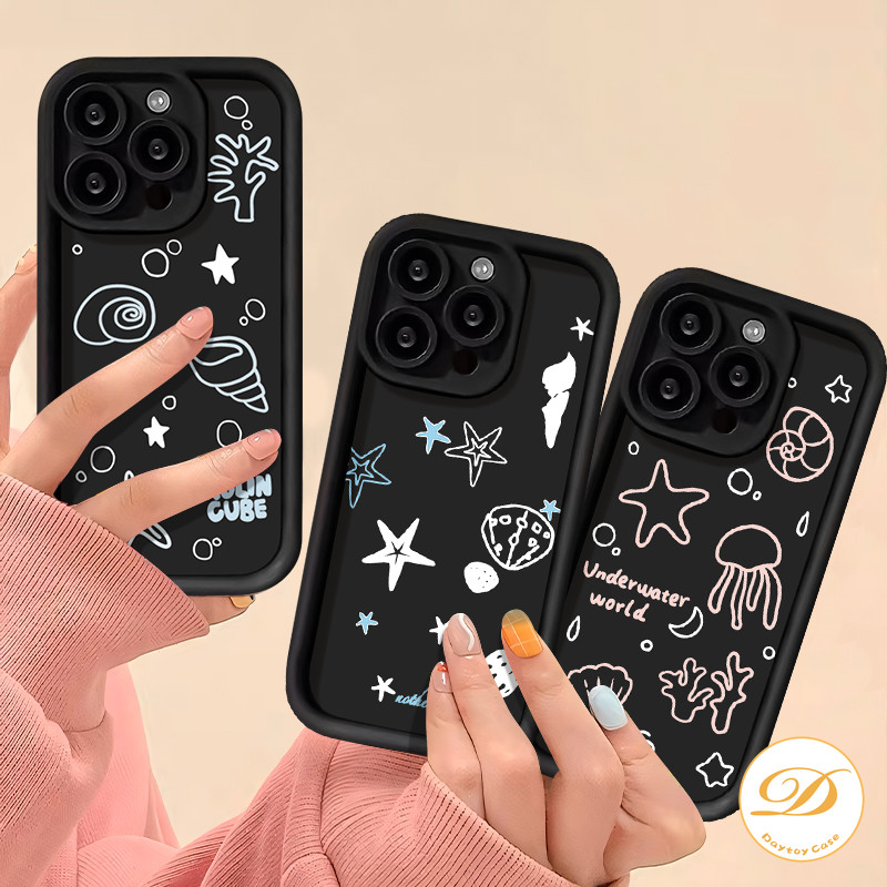 ที่น่าสนใจปลาดาว Conch นุ่มสําหรับ VIVO Y21s Y21 Y20 Y17s Y15s Y27 Y12i Y16 Y12 Y02 Y15 Y35 Y22s Y36