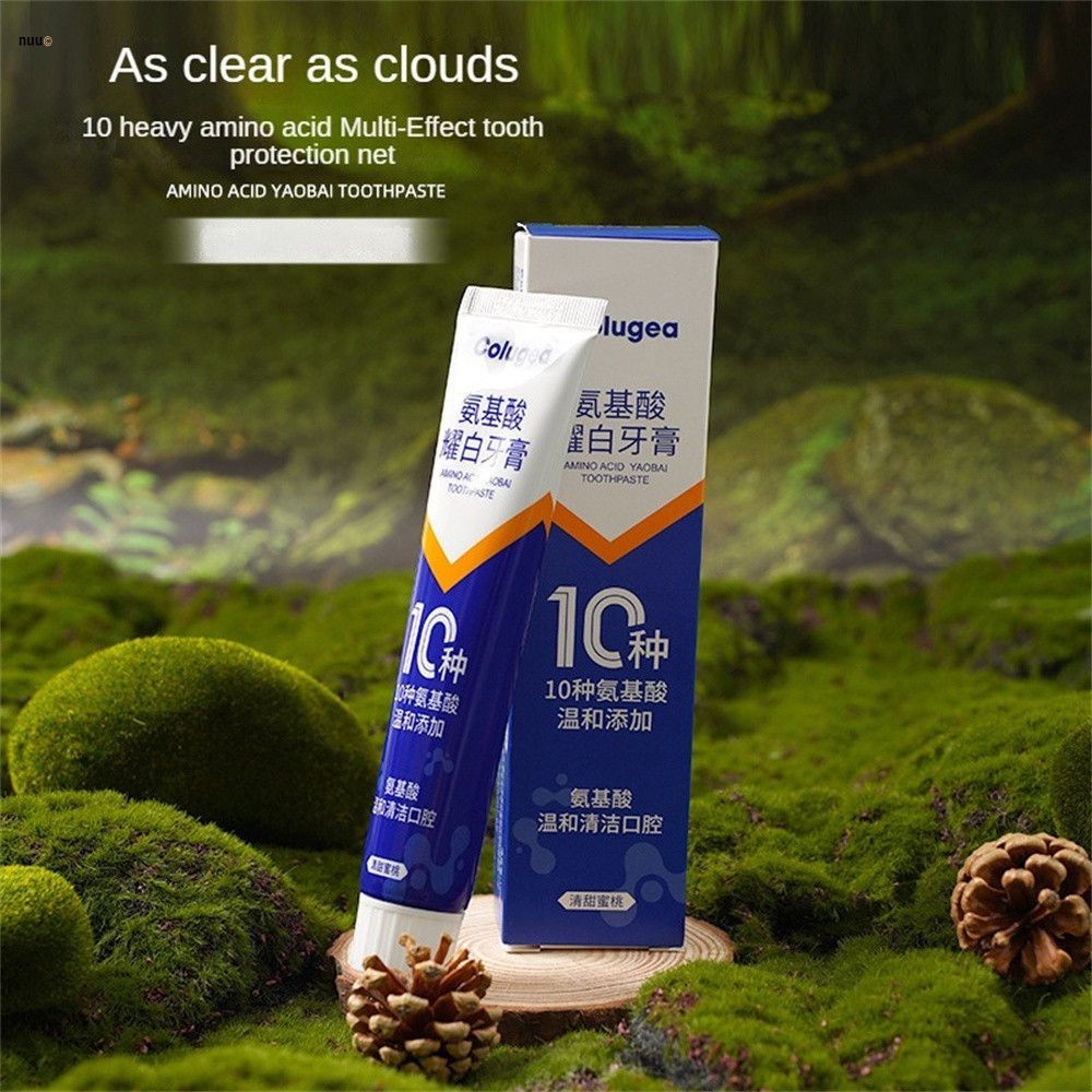 Colugea Amino Acid ยาสีฟันทำความสะอาดช่องปากลบฟันคราบและคราบควันยาสีฟัน Breath Fresh ยาสีฟันโปรไบโอติก nuuo