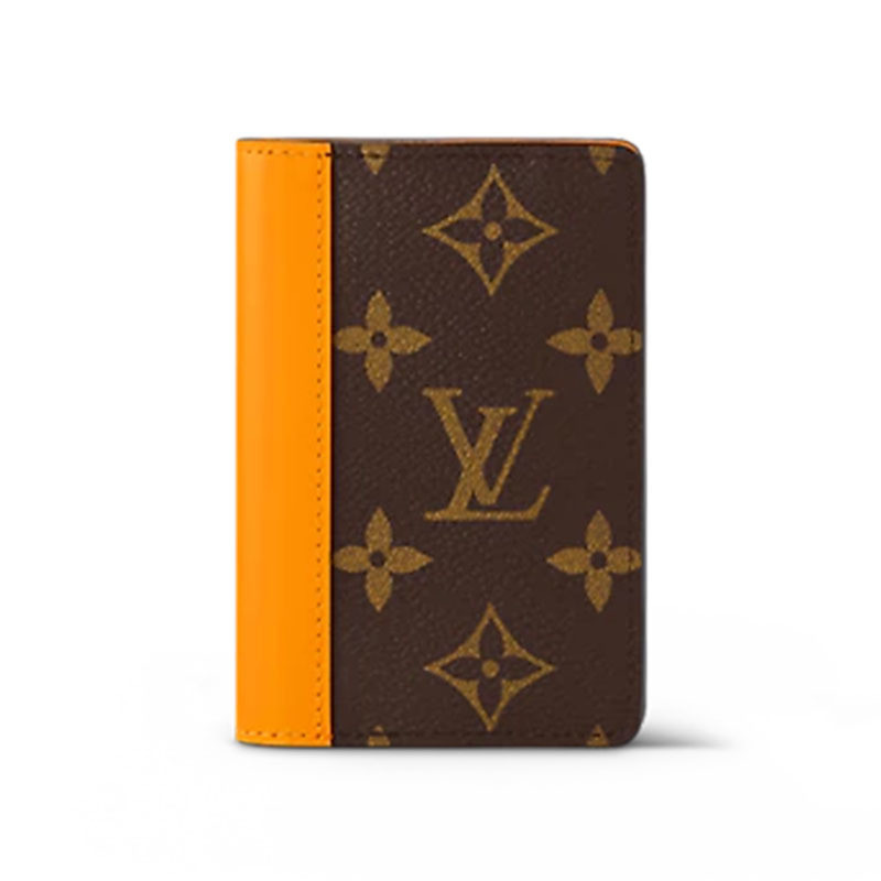 Louis Vuitton/Louis Vuitton Men's Wallet LV coated canvas calf leather pocket short folding wallet M82547