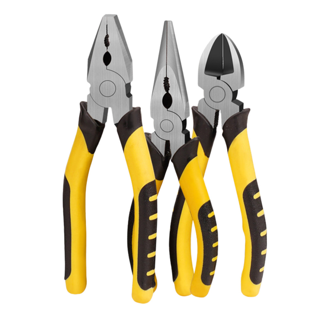 [ถูกสุด] คีมปากจระเข้/ปากแหลม/ปากตัด ด้ามเหลือง KingsMan [ขายส่ง ราคาถูก]