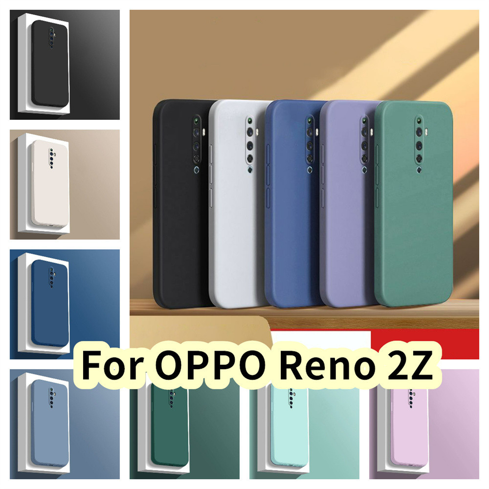 【 Yoshida 】 สําหรับ OPPO Reno 2Z Silicone Full Cover Case Stain resistant Case Cover