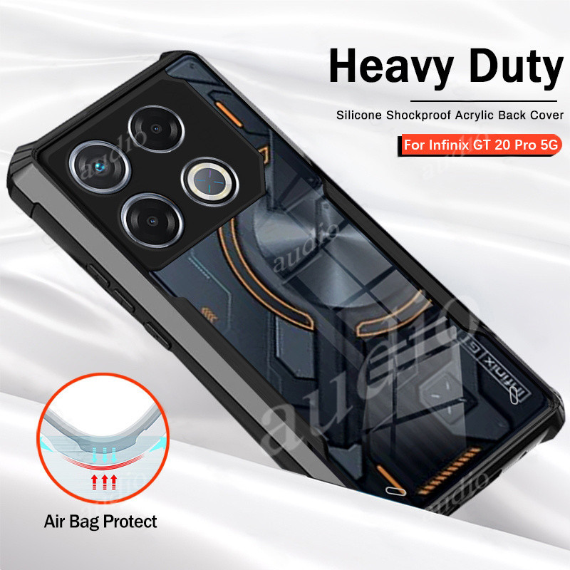 Infinix GT 50 Pro 5G Anti Dropเกราะโปร่งใสอะคริลิคกันกระแทกเลนส์กล้องป้องกันสําหรับInfinix GT 20 30 