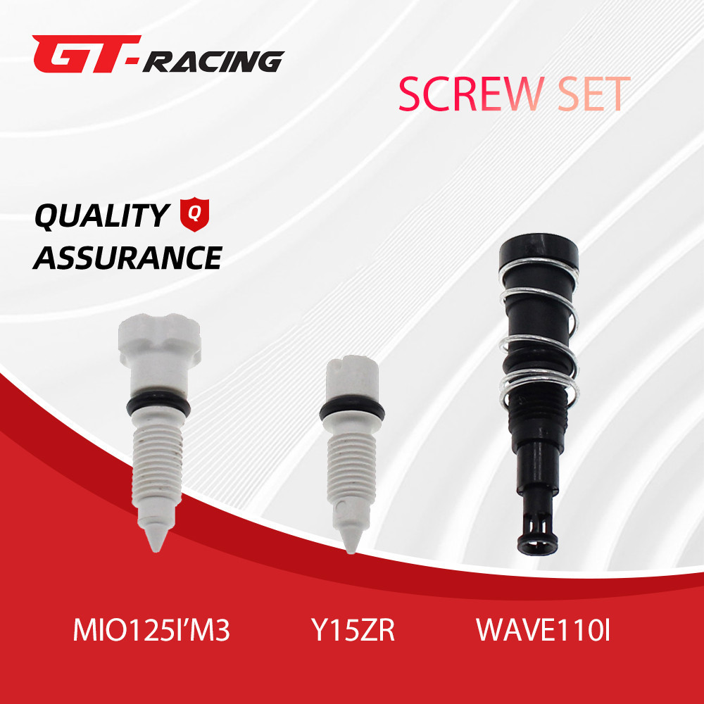 ชุดสกรูปรับคันเร่ง ชุดสกรูปรับอากาศวงจรเดินเบา สําหรับ MIO125 M3 LC150 Y15ZR SNIPER150 I EXCITER150 WAVE110I Mio J Mio M3 Fino Fi Mio Gt 125 Soul Gt 125 Sh125 Cb125 Spacy 110 Icon 110 Ex5 Click 125 Msx 125 Vision 110 Lead 125 XRM125 FI