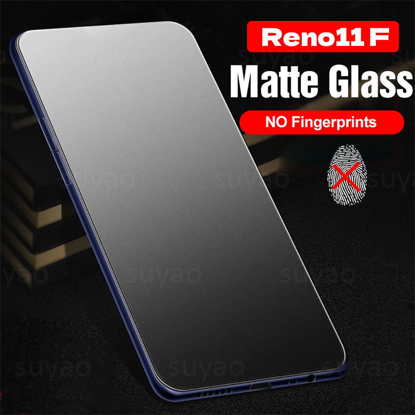 สําหรับ Oppo Reno 11 F 11F 5G 2024 9D Frosted Matte Glass Screen Protector 9H Reno11 Reno11F Anti-Fingerprint ป ้ องกันฟิล ์ มกระจกนิรภัย Scratch Full Cover