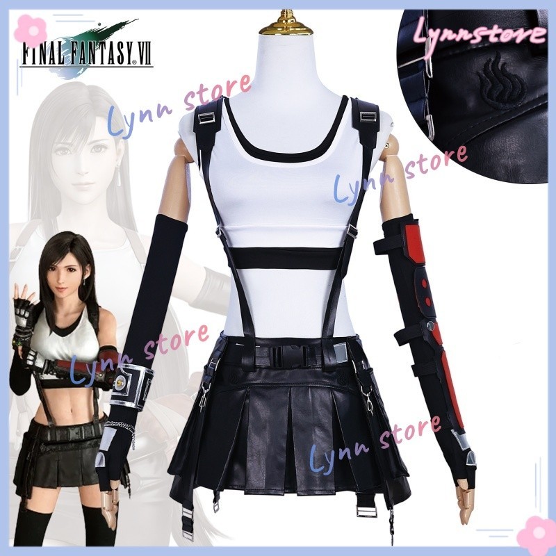Tifa Lockhart คอสเพลย์เครื่องแต่งกายเกม Final Fantasy คอสเพลย์เครื่องแต่งกายชุด FF TIFA สาวเครื่องแบบชุดกระโปรงฮาโลวีน Carnival ชุด - รูปที่ 6