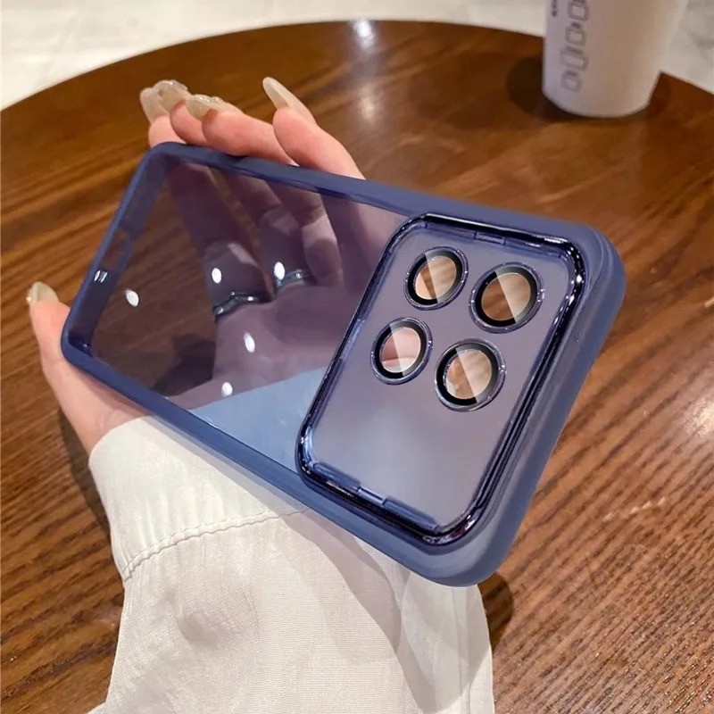 Xiaomi Poco F6 Pro ชุบปลอกสําหรับ Xiaomi Poco F6 F5 Pro F 5 F5Pro F6Pro PocoF5 PocoF6 5G เคสโทรศัพท์โปร่งใสนุ่มกรณี Anti Drop ง่ายซิลิโคนกล้องปกป้องปกหลัง