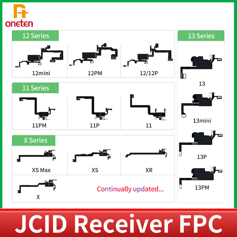 Jc JCID หูฟังตัวรับสัญญาณ FPC Flex สําหรับ iPhone 14 13 12 11 X XR XSM Pro MAX หูฟังลําโพง Sensor Flex True Tone