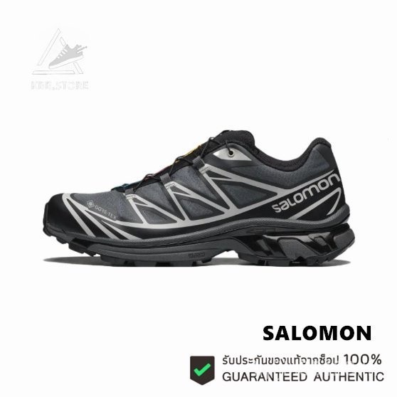 Salomon XT-6 GORE-TEX สีดํา เทา เงิน 100%