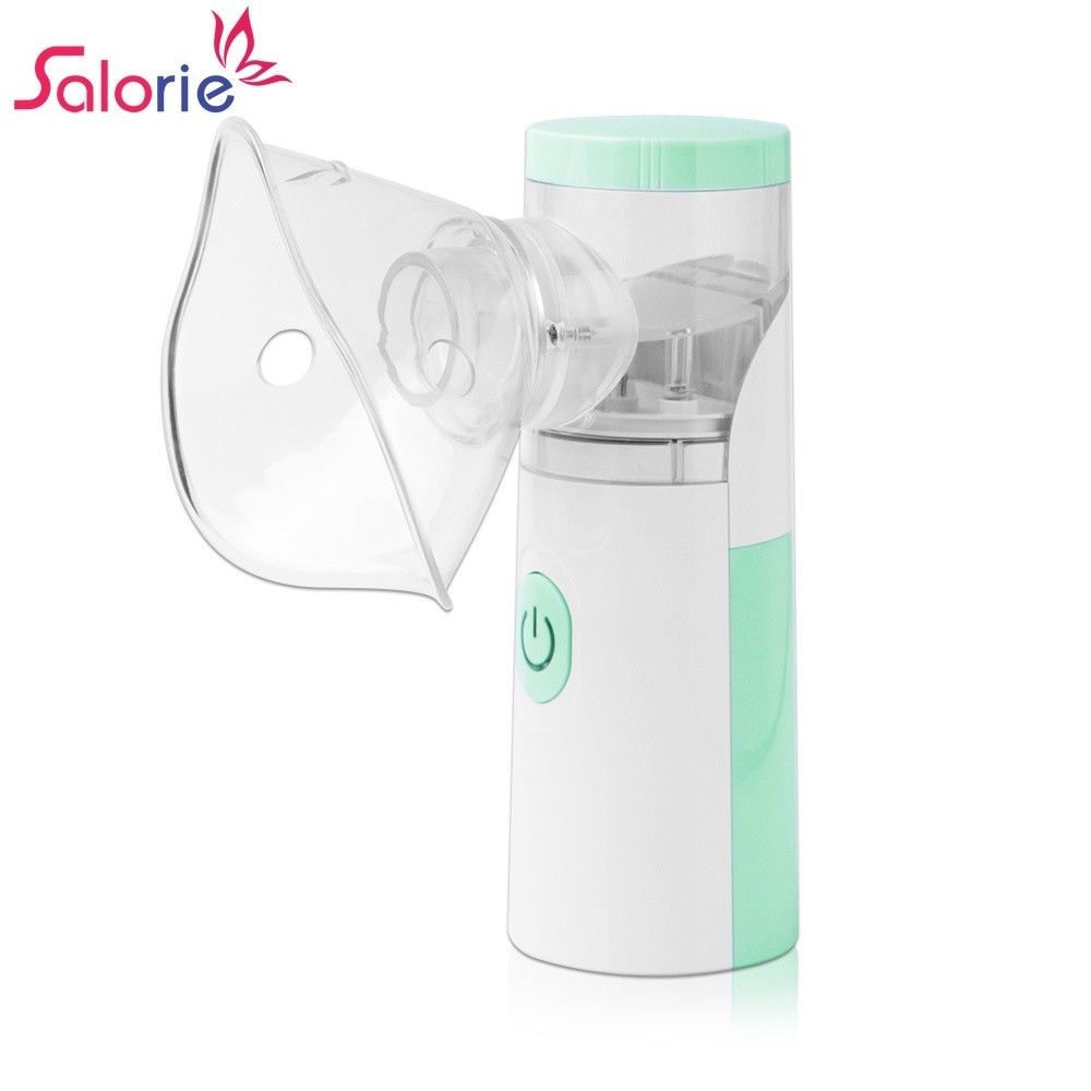 Salorie Portable Nebulizer Machine Mesh Nebulizer Inhaler for Asthma Ultrasonic Nebulizer Portable for Kids Adult with 2