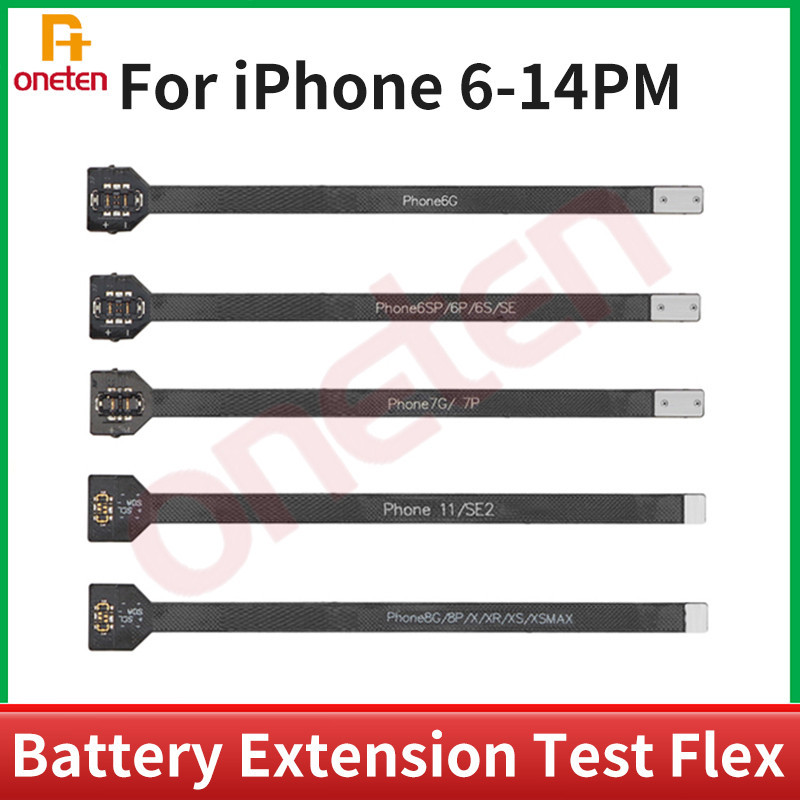 1pcs แบตเตอรี ่ Extension Test Flex สําหรับ iPhone 6 6S 7 8 Plus X XS XR 11 12 13 14 Plus PRO MAX mini ทดสอบโทรศัพท ์ แบตเตอรี ่ Repai