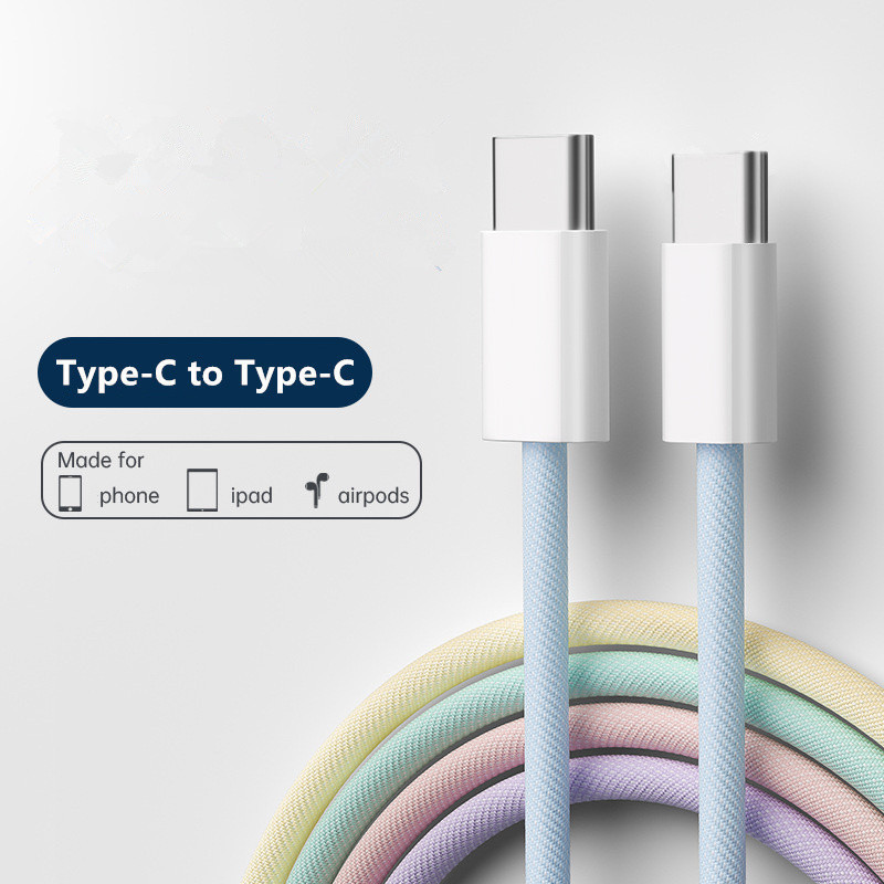 CT🔥สายชาร์ตสำหรับ type C to type C USB-C เป็น type C 60W Phone 15 16 Pro Max Android Cable สายชาร์จโทรศัพท์มือถือ
