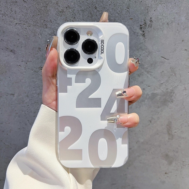 สําหรับ Xiaomi Mi 14 13T 12T Pro Mi 11 Lite 5G NE 13 12 Lite Poco X6 M6 Pro F5 X5 Pro 5G Mi 13 12 Pro ดิจิตอล 2024 สีเงิน IMD เคสโทรศัพท์กรอบกล้องอะคริลิคปกแข็ง