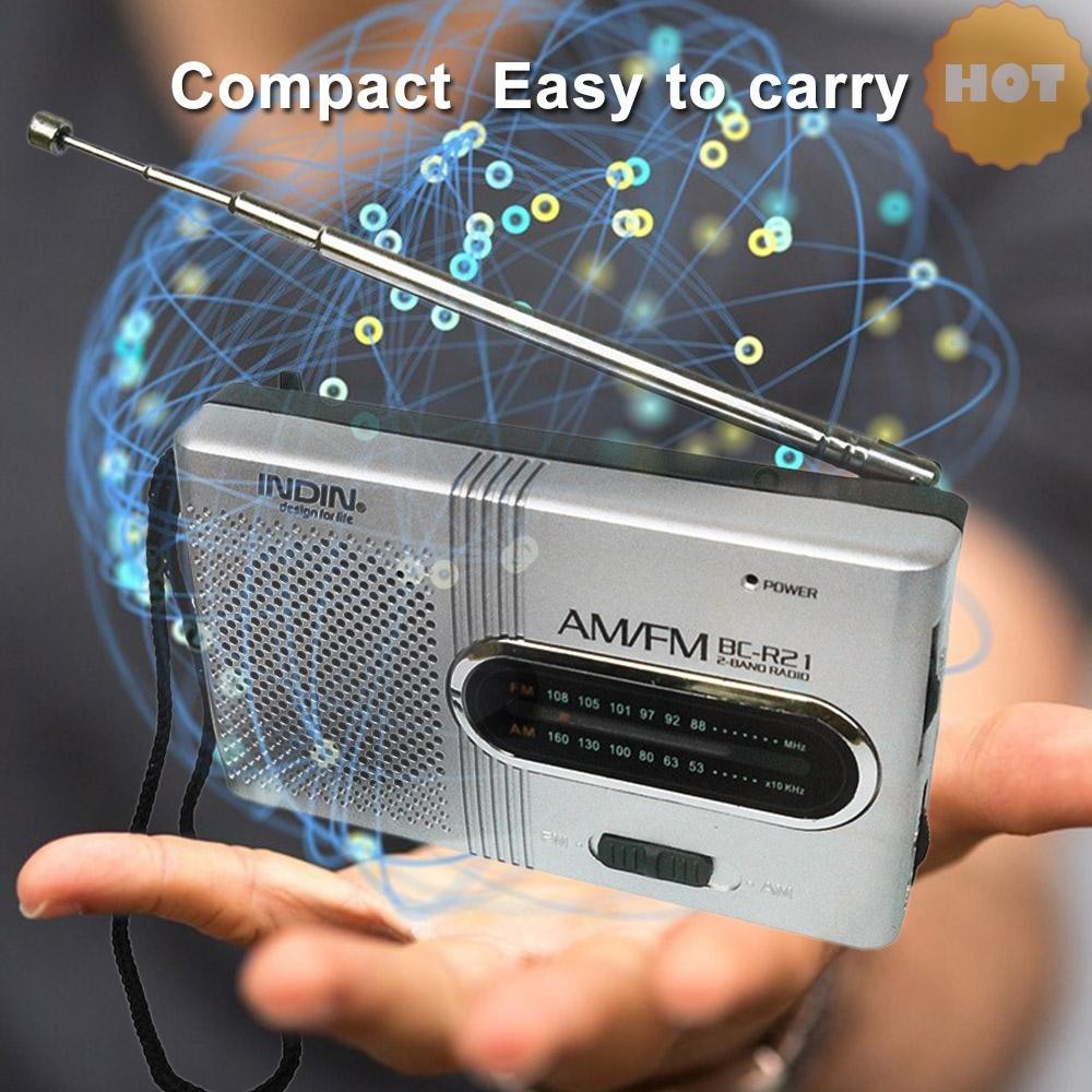[ราคาเคลียร์] Indin Player Bc-r21 A 3.5 มม.เงิน Am/fm Dual Band วิทยุตัวรับสัญญาณในตัวพร ้ อม Sta A11.22 มาถึง ] [sellwell ]
