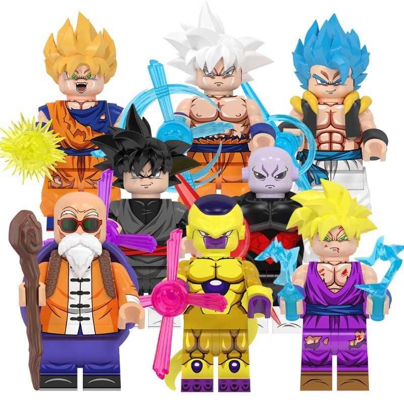 Goku Black Son Goku Son Gohan Master Roshi Jiren Gogeta Gold Frieza คอลเลกชันอะนิเมะ Building Block รูปของเล่นเด็กของขวัญ