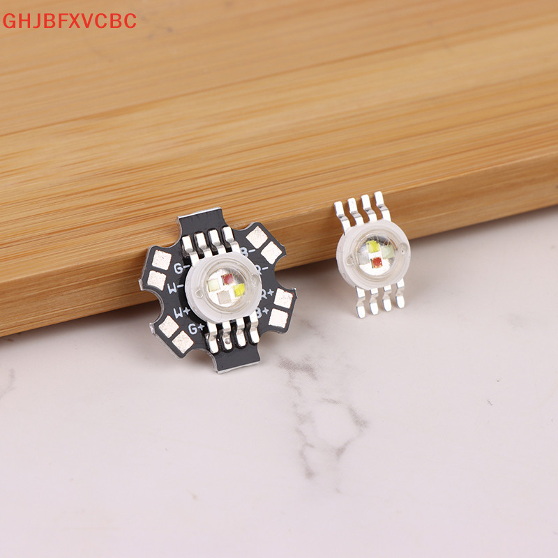 Zhechuiaaa.th NintendoPc LED 3W RGB 4In1 LED 3W Emitter ไดโอดสําหรับ Stage Light Effect โคมไฟ RGBW Lightg LED Chips Stage สีสันแหล่งกําเนิดแสงลูกปัด neck