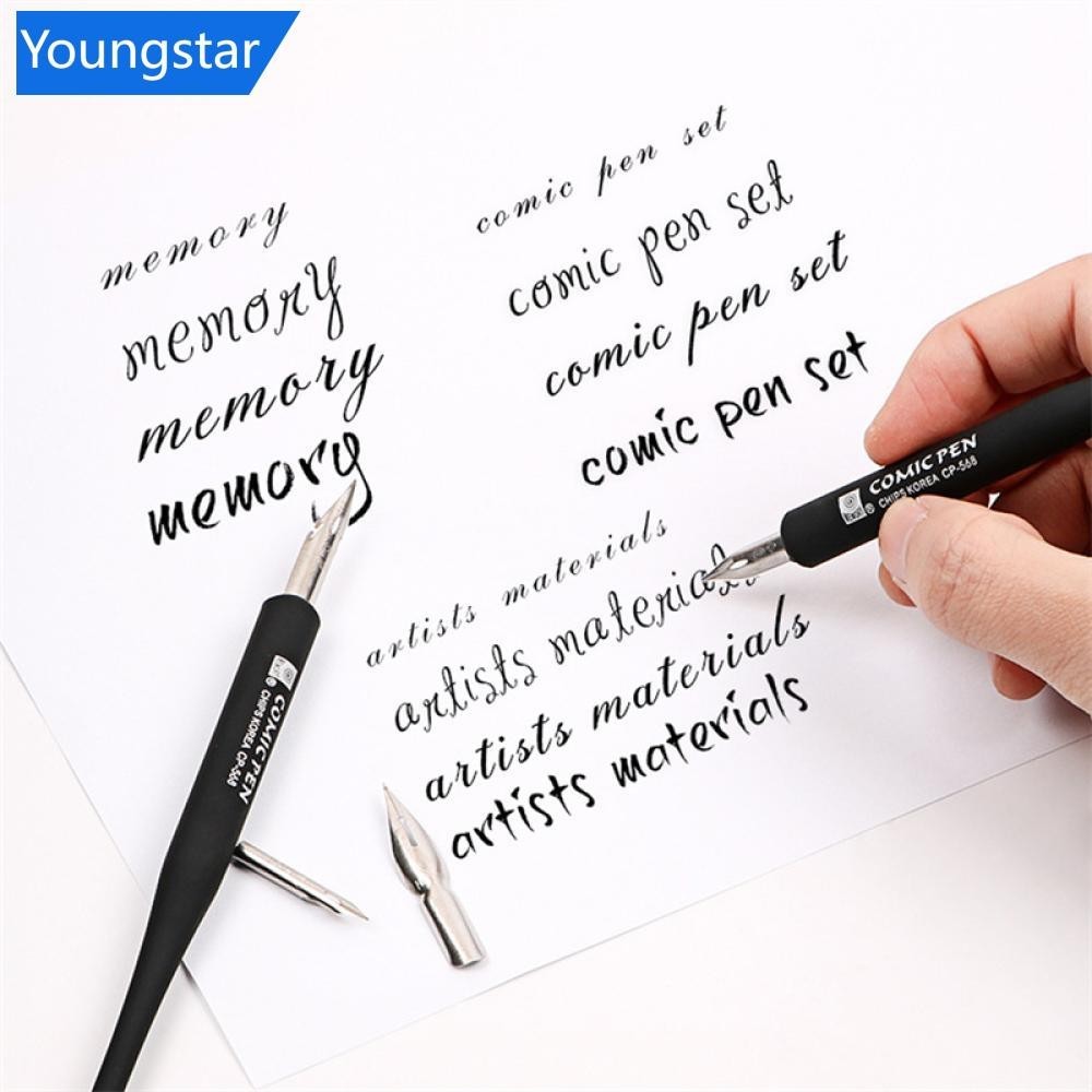 [ForeverYoung] Comic Animation Sketching Art Pen Holder with Nib Set Cartoon Drawing Dipping Pen Rou