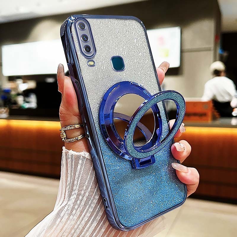 เคสโทรศัพท์ Vivo Y17 Y15 Y12 Y12i Y11 2019 1901 1902 1904 1940 1906 กระจกกันกระแทกวงเล็บดูดแม่เหล็กโปร่งใสเคสโทรศัพท์ฝาครอบ