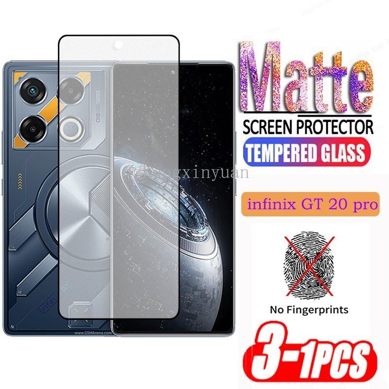 1-3 ชิ้นกระจกนิรภัยสําหรับ Infinix GT 20 Pro 2024 ฟิล์มป้องกัน HD ON GT20 GT20Pro 20pro X6871 4G 5G Anti-ลายนิ้วมือป้องกันหน้าจอ