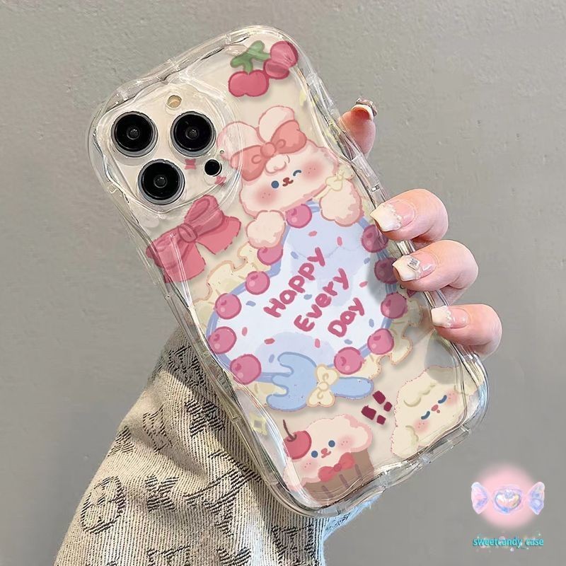 [จัดส่งในพื้นที่] เคสโทรศัพท์ครีมกระต่ายรักเข้ากันได้กับ Iphone11 13 12 15 14 ProMax 15 14 7 8Plus XS Max XR X 12 13mini ราคา ถูกที่สุด ดีลบีเคเค แกลเลอรีภาพที่ 4