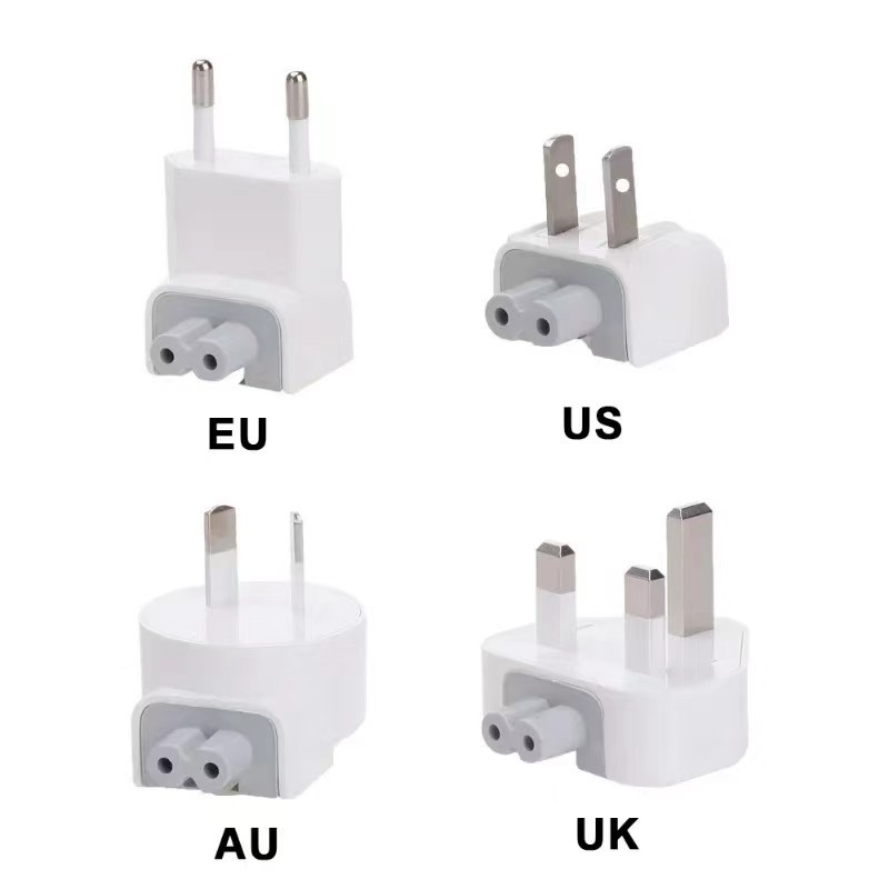 Universal EU / US / AU / UK AC Plug Power Adapter สําหรับเครื่องชาร์จ USB แล็ปท็อป Apad