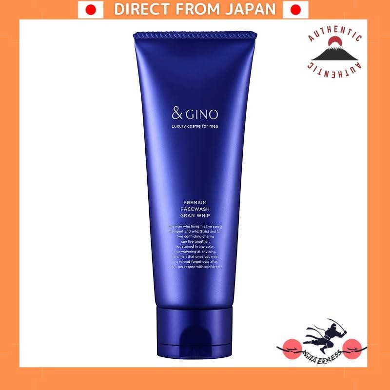 [DIRECT FROM JAPAN] &amp;GINO Men's facial cleansing foam Premium Face Wash Grand Whip 120g targets pores, oiliness, and skin roughness.