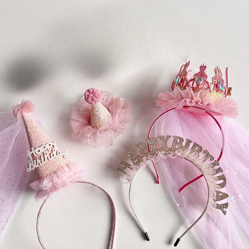 งานเลี้ยงวันเกิดเด็กหวาน Headwear มงกุฎเจ้าหญิงสาวผมวงบรรยากาศการถ่ายภาพ Prop