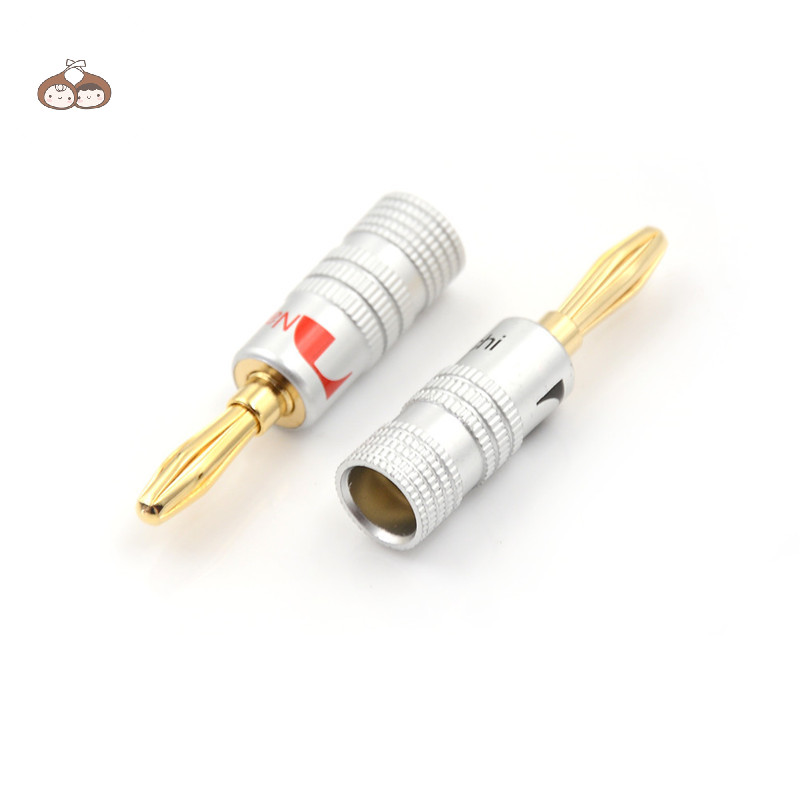 Bef 12 ชิ ้ น Golden Nakamichi ลําโพง Banana Plug Connector อะแดปเตอร ์ ตัวเชื ่ อมต ่ อ TH