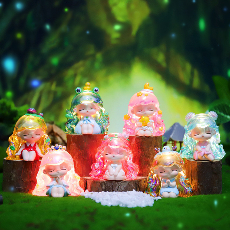 กล่องตาบอด ของเล่นฟิกเกอร์ Blind Boxes Fantasy Elf Valley Series Series Girls Genuine Figure Toys