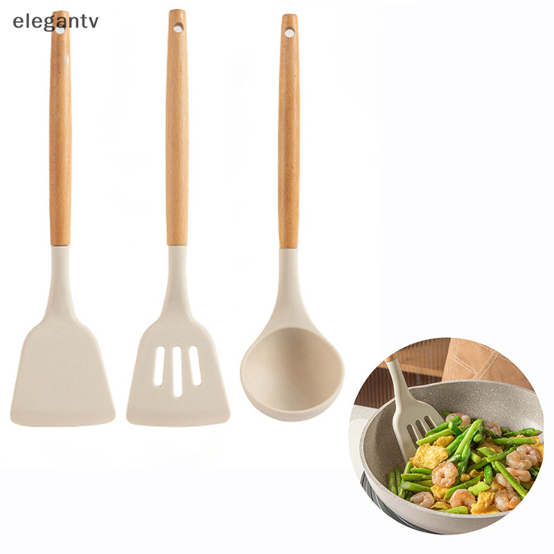 Egn ทนความร ้ อน Handle Spatula ช ้ อนซุป Skimmer เครื ่ องครัวเครื ่ องมือ N