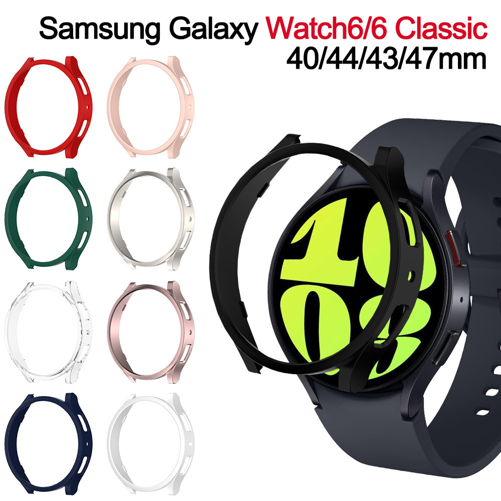 สําหรับ Samsung Galaxy Watch 6 40 มม.44 มม.ป้องกันหน้าจอ PC กันชน All-Around Galaxy Watch 6 คลาสสิก 43 มม./47 มม.อุปกรณ์เสริม