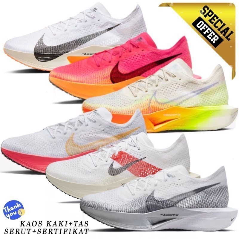 Nike Zoom X Vaporfly Next % Ecden Pack Of 3รองเท้าวิ่งสำหรับผู้ชายผู้หญิง Bnib
