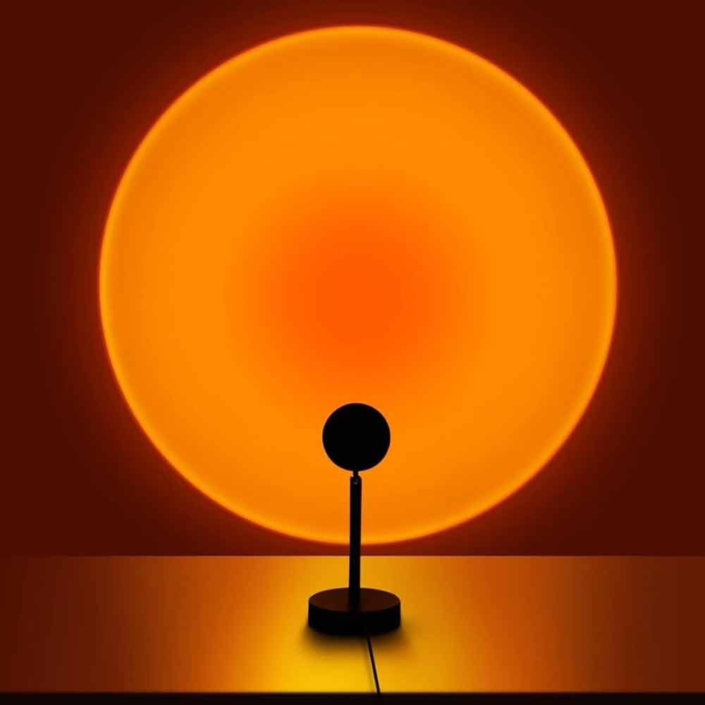 360 Degree Rotating Rainbow Sunset Projection Lamp Picture & Display Lights