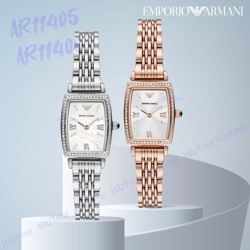 Emporio Armani ข้อมือผู้หญิง รุ่น AR11406 AR11405 21x26mm นาฬิกาแบรนด์เนม สินค้าขายดี Watch Armani ข