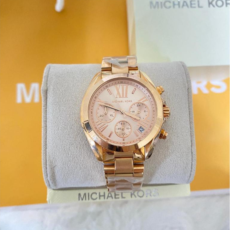 Michael Kors MK5799 36mm MK5798 MK6174 MK6066 Bradshaw Chronograph Rose-tone Stainless Steel Womens 