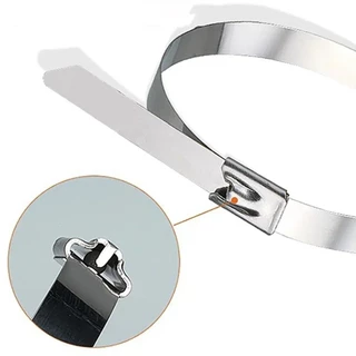 100 ชิ้น เคเบิ้ลไทร์สแตนเลส 304 Cable tie กว้าง 4.6mm x100/250mm สายรัดเคเบิ้ลไทร์