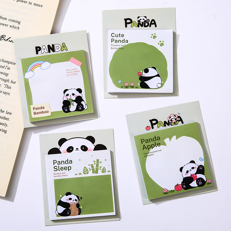 30 แผ ่ นน ่ ารักการ ์ ตูน Panda Series หมายเหตุกระดาษ Memo Pad นักเรียนแบบพกพา Mini Sticky Notes