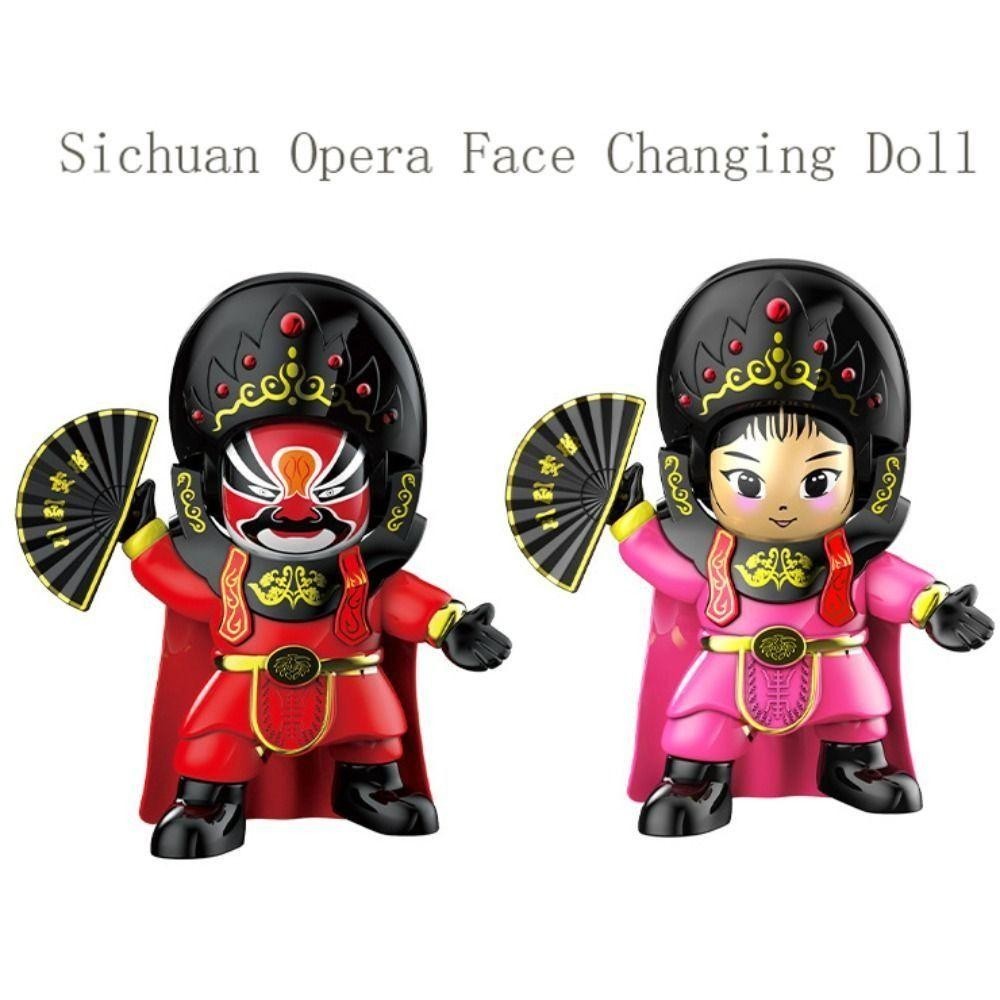 Quantumtech Opera ตุ๊กตาเปลี่ยนหน้า, ของเล่นเปลี่ยนหน้าจีนแบบดั้งเดิม, ตกแต่งบ้าน 4 ใบหน้า DIY งานฝีมือ Face เปลี่ยน Opera Face แต่งหน้าของเล่นเด็กเล่นอุปกรณ์ ราคา ถูกที่สุด ดีลบีเคเค แกลเลอรีภาพที่ 5