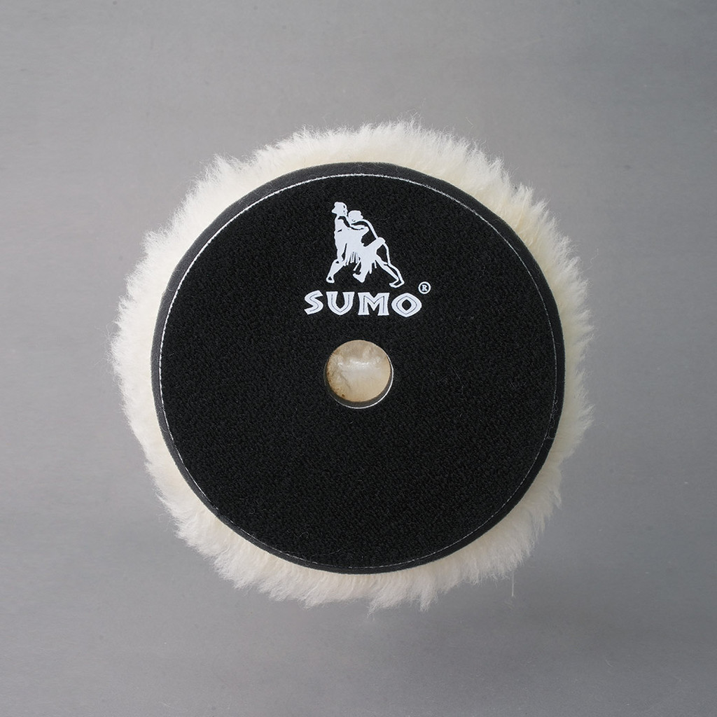 แผ่นขัดขนแกะยาวคุณภาพสูง ขนาด 3-5 นิ้ว หลังตีนตุ๊กแก ใช้ขัดเปิดสี ขัดลบรอยขีดข่วน ทนทาน ใช้งานได้ยาวนาน SUMO AUTO - รูปที่ 2